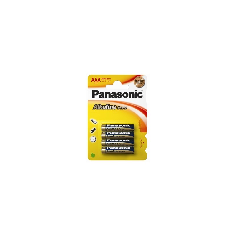 PILE Panasonic ALKALINE POWER- MINI STILO blis.4pz  -AAA-