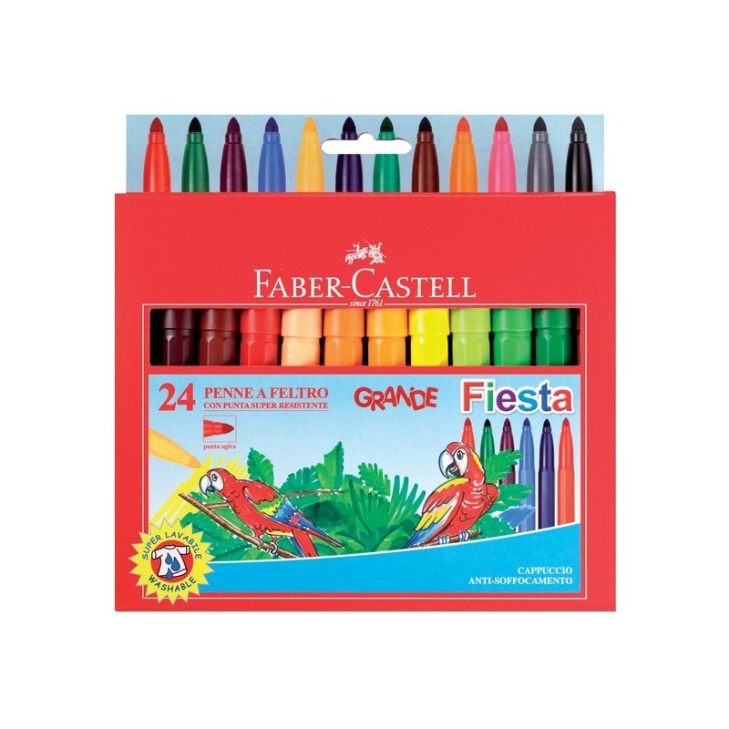 Astuccio cartone da 12 matite colorate cancellabili Faber-Castell