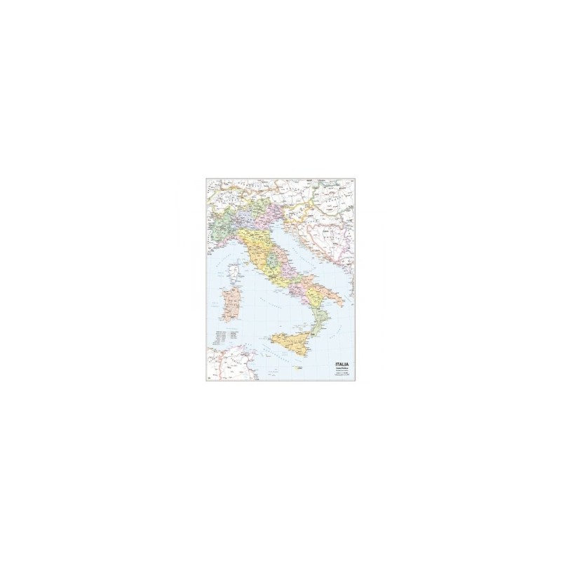 Carta geografica Italia Belletti - 119329